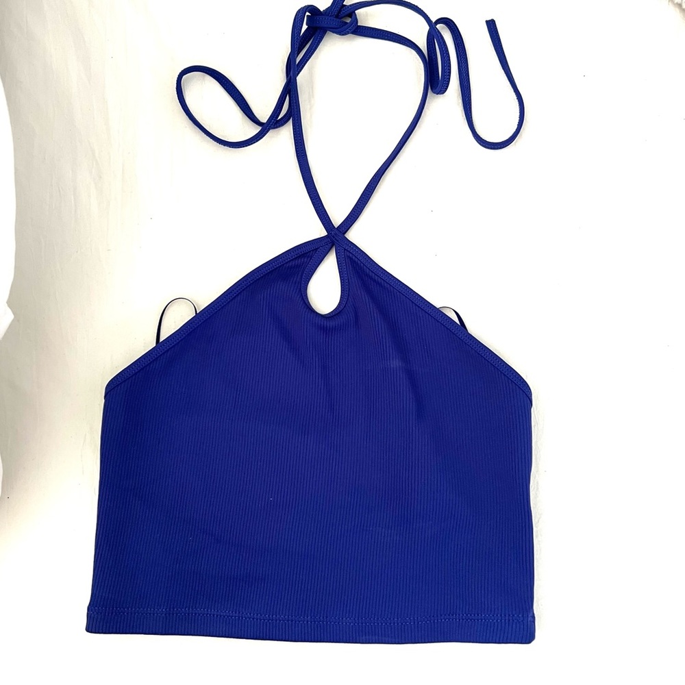 Blue Crop Top - Picture 2 of 4